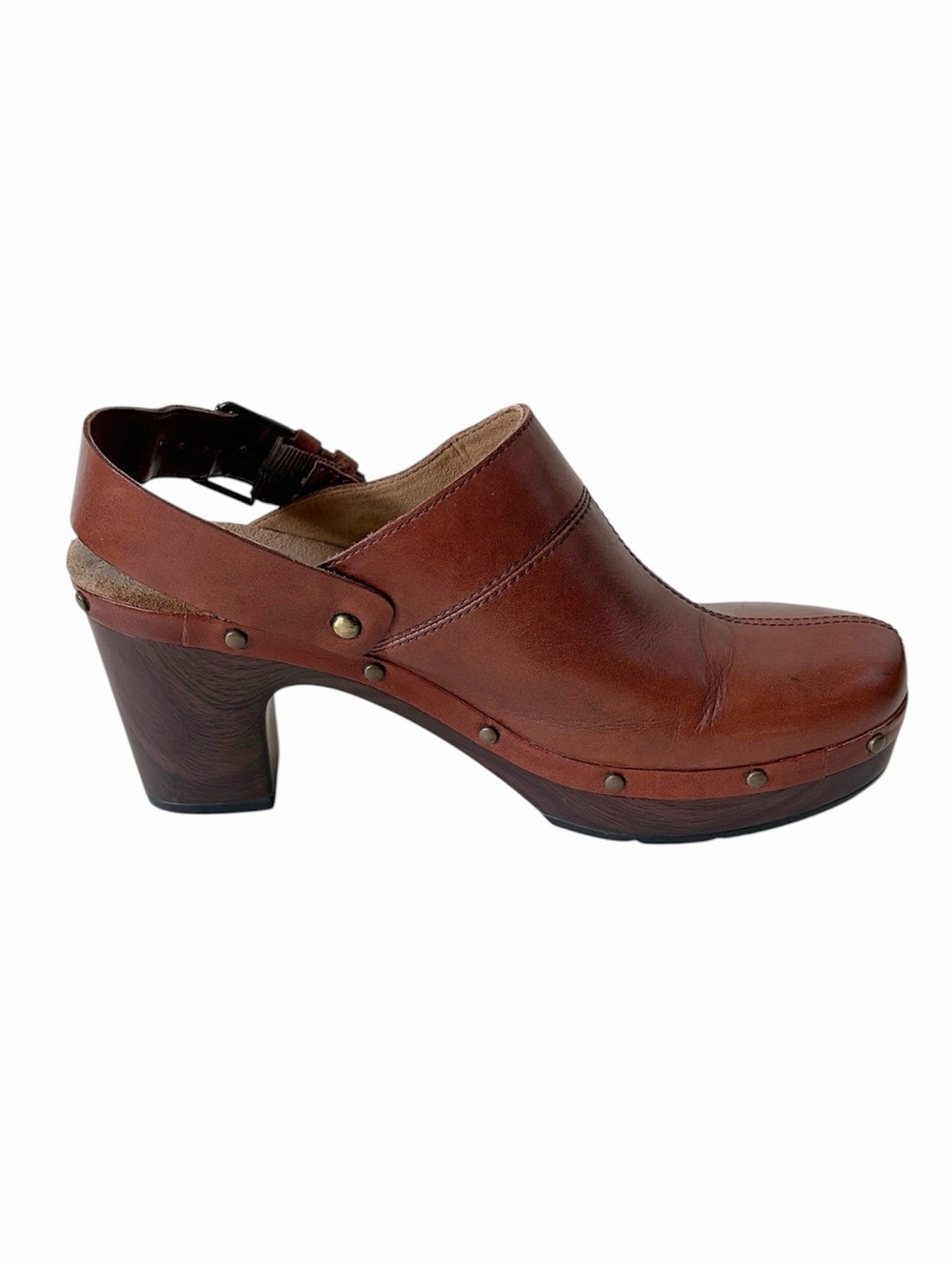 Dansko brown leather clogs size US 8.5 EU 39.5 - Picture 5 of 8